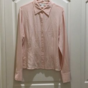 Pink 6-button blouse